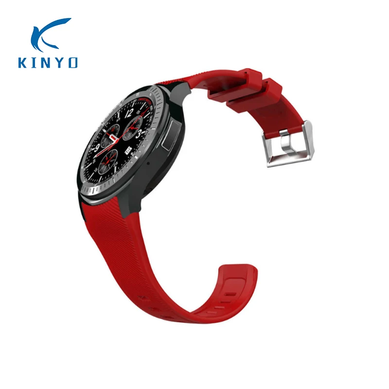 

kinyo Andriod Smartwatch MTK6580 With GPS SIM Card 3G WIFI Bluetooth Heart Rate Monitor Smart watch men Quad Core music weather