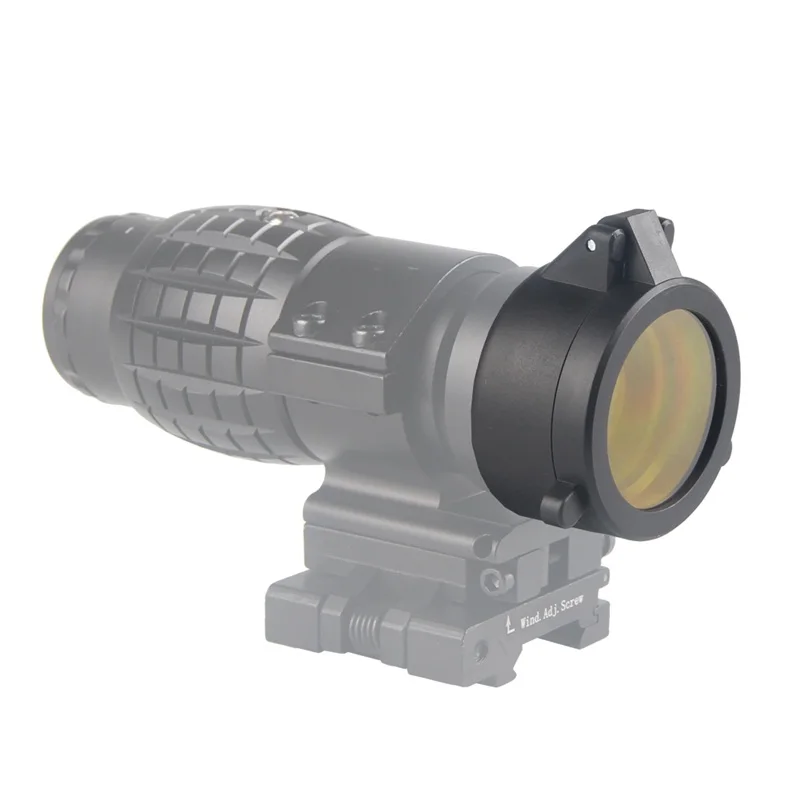 30-69MM Transparent Rifle Scope Lens Cover Flip Up Quick Spring Protection Cap Yellow Objective Lense Lid 37-73 (18)