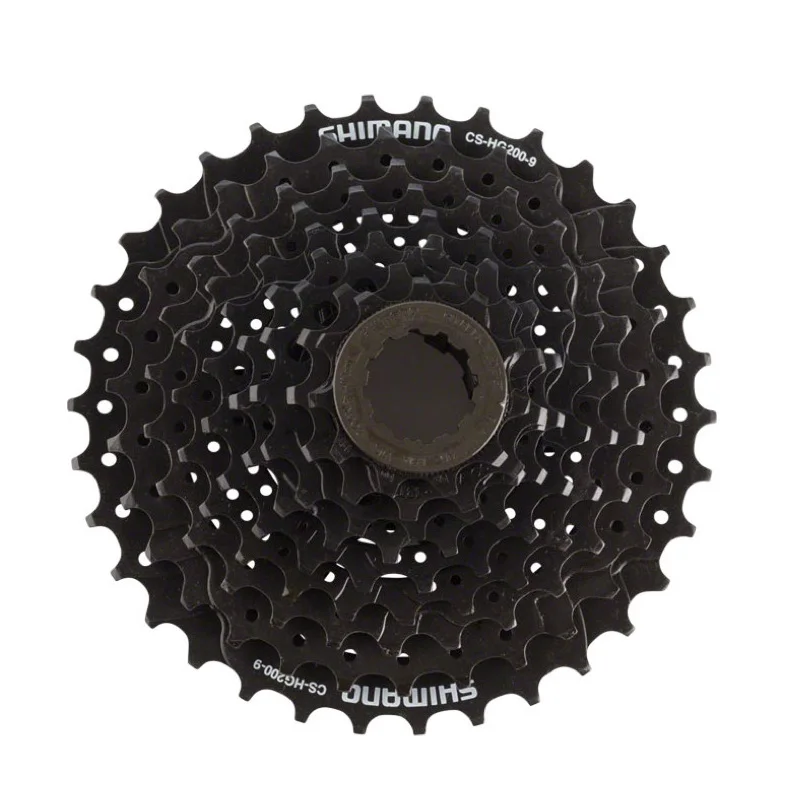 

SHIMANO CS-HG200-9 HYPERGLIDE 9 SPEED---11-32T BLACK MTB BICYCLE CASSETTE 11-34T