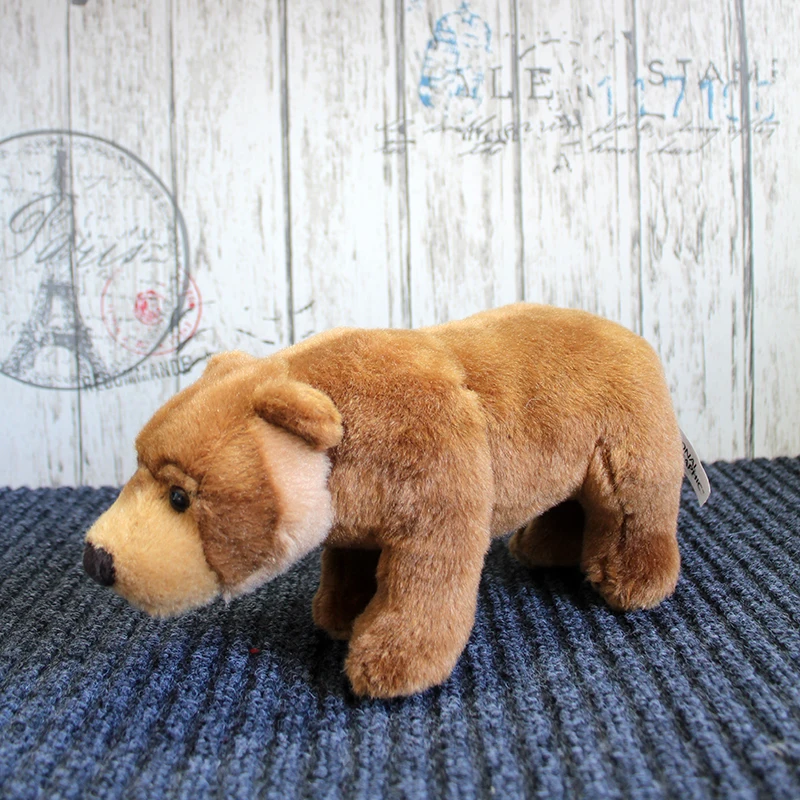 Реальная жизнь плюшевые игрушечные дикие животные Аляска коричневый медведь кукла милые медведи большие игрушки магазины
