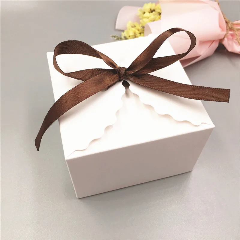 Розовый/фиолетовый/синий картонная упаковочная коробка DIY креативный юбилей
