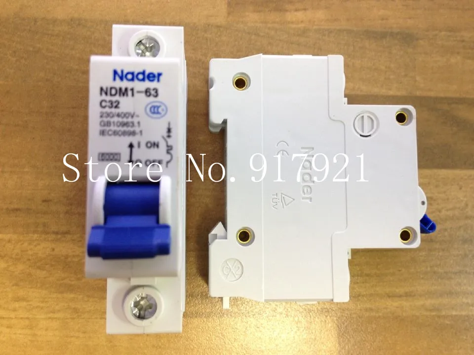 

[ZOB] The letter NDM1-63 Nader genuine new C32 mini circuit breaker 1P32A air switch --12pcs/lot