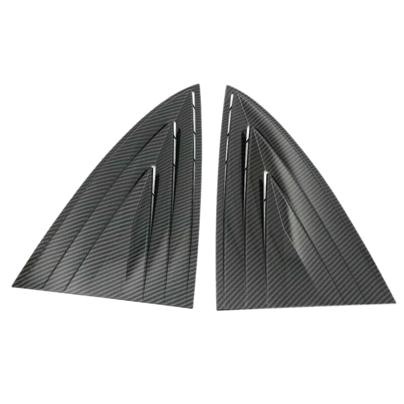 

for Tesla Model 3 Carbon Fiber Style Rear Window Blinds Trimming Accessories 2Pc