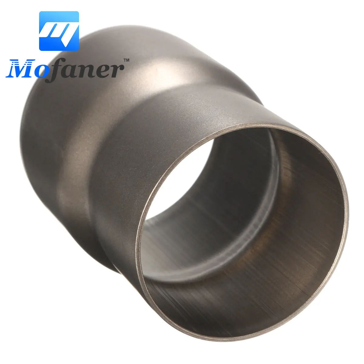 Aigend Auspuff 51mm bis 60mm Universal-Edelstahl-Auspuff-Rohr-Adapter Anschluss for Motorrad