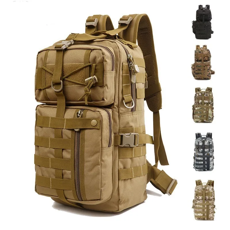 

Outdoor Tactical Sports Bag Unisex Travel Trekking Backpack Water Resistant Rucksack Riding Hunting Hiking Camping Backpacks