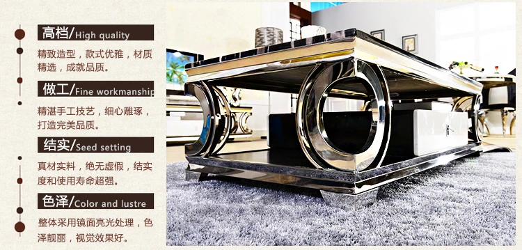 Natural marble Stainless steel Coffee Table Living Room Home Furniture minimalist modern rectangle mesas de centro table basse Natural marble Stainless steel Coffee Table Living Room Home Furniture minimalist modern rectangle mesas de centro table basse