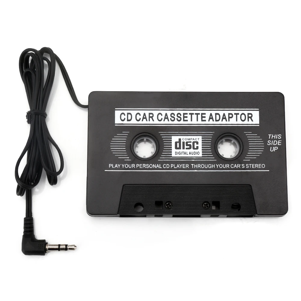 New 1pcs Audio Car Cassette Tape Adapter Converter 3.5 MM For Iphone Ipod MP3 AUX CD Wholesale