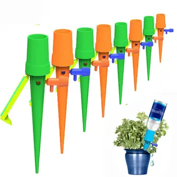 

New 6Pcs/8Pcs Auto Drip Irrigation Watering System Automatic Watering Spike For Plants Flower Indoor Household Water Bottle Drip