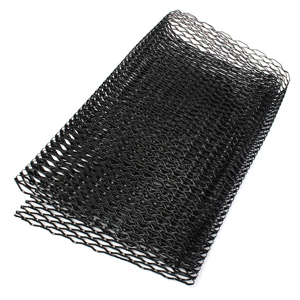 

Aluminum alloy Car front bumper Mesh grill grille cover Universal Aluminum Mesh Grill Section Car Vehicle Black body Grille Net