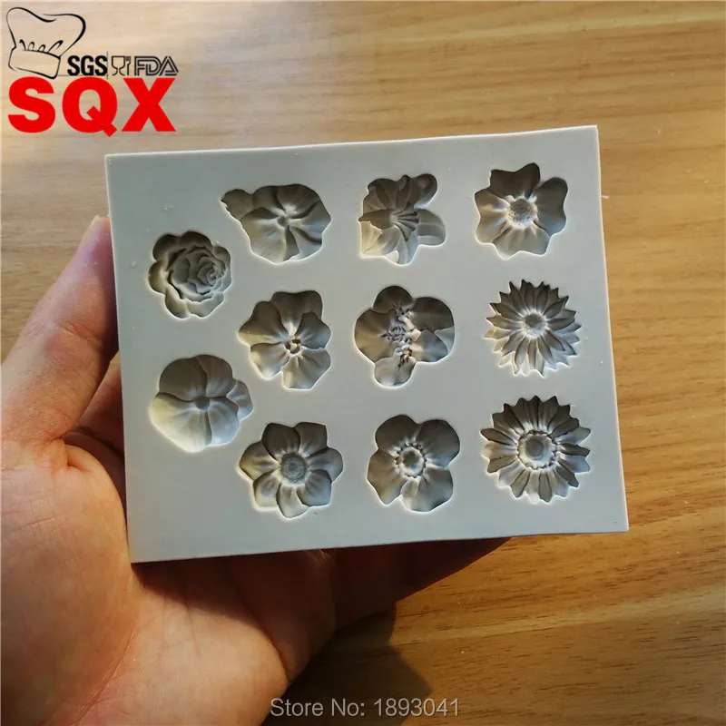 11PCS different flower cake mold, cake decoration tools, kitchen