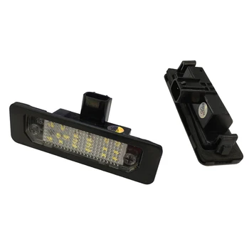 

2x For Ford Flex Mustang Fusion Lincoln MKS MKX 2009~2018 18SMD Error License Free LED Number Plate Light Bulbs