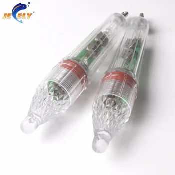 

Jeely 2pcs/lot 17.5cm/60g 100% Waterproof LED Luminous Light Squid Lure Attractor 300m Distance For Boat Sea Tackle