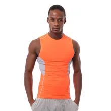 Men gym sleeveless t shirt outdoor sports camouflage tights men running fitness bodybuilding compression tank top