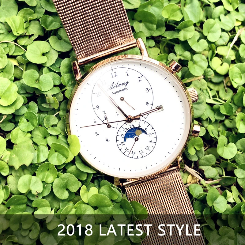 أصيلة بالكامل التلقائي الميكانيكية ووتش الأزياء ساعة رجالي للماء الفولاذ غرامة بسيطة ليلة ضوء 2018 جديد ساعة رجالي أصيلة بالكامل التلقائي الميكانيكية ووتش الأزياء ساعة رجالي للماء الفولاذ غرامة بسيطة ليلة ضوء 2018 جديد ساعة رجالي
