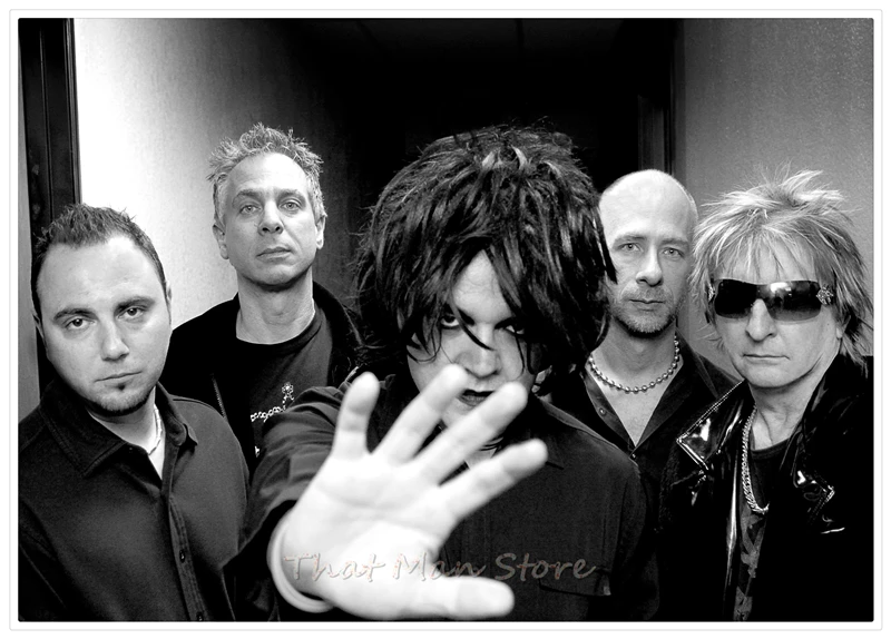 Музыкальная рок группа The Cure белый постер из крафт бумаги для гостиной столовой