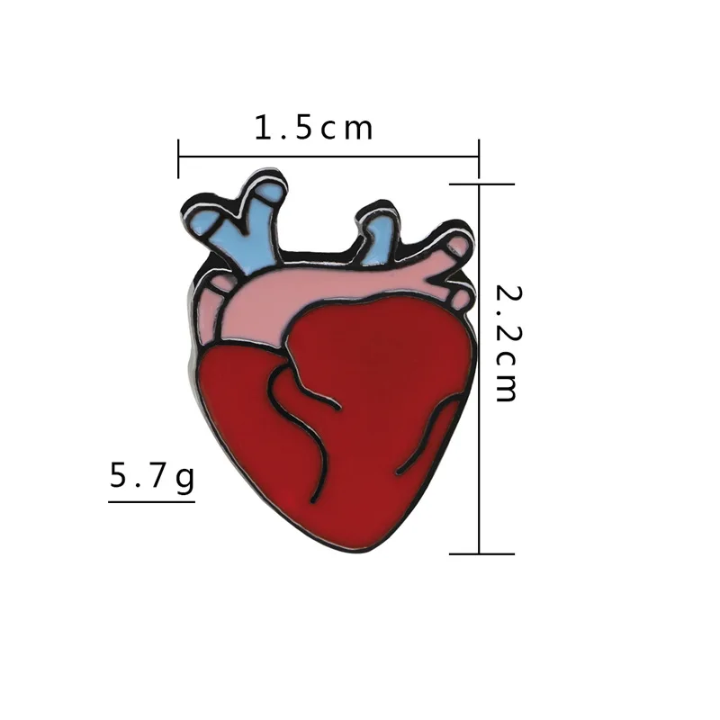 MINGQI мультфильм эмаль брошь креативный красный сердце белый значок "зубы" шпильки Модная рубашка сумка шляпа аксессуары Доктор украшения для стоматологов
