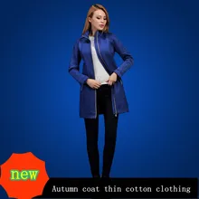 spring and autumn Women’s ultra-thin cotton jacket 2017 zipper pocket design Multicolor cotton jacket slim Ms. Parkas v509