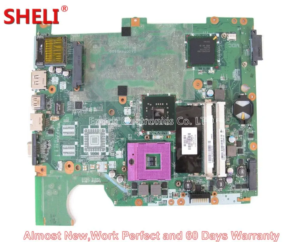 

SHELI For HP Compaq G71 CQ71 Series Laptop Motherboard 578052-001 DA00P6MB6D0 GL40 DDR2 UMA System board Mainboard Work Perfect
