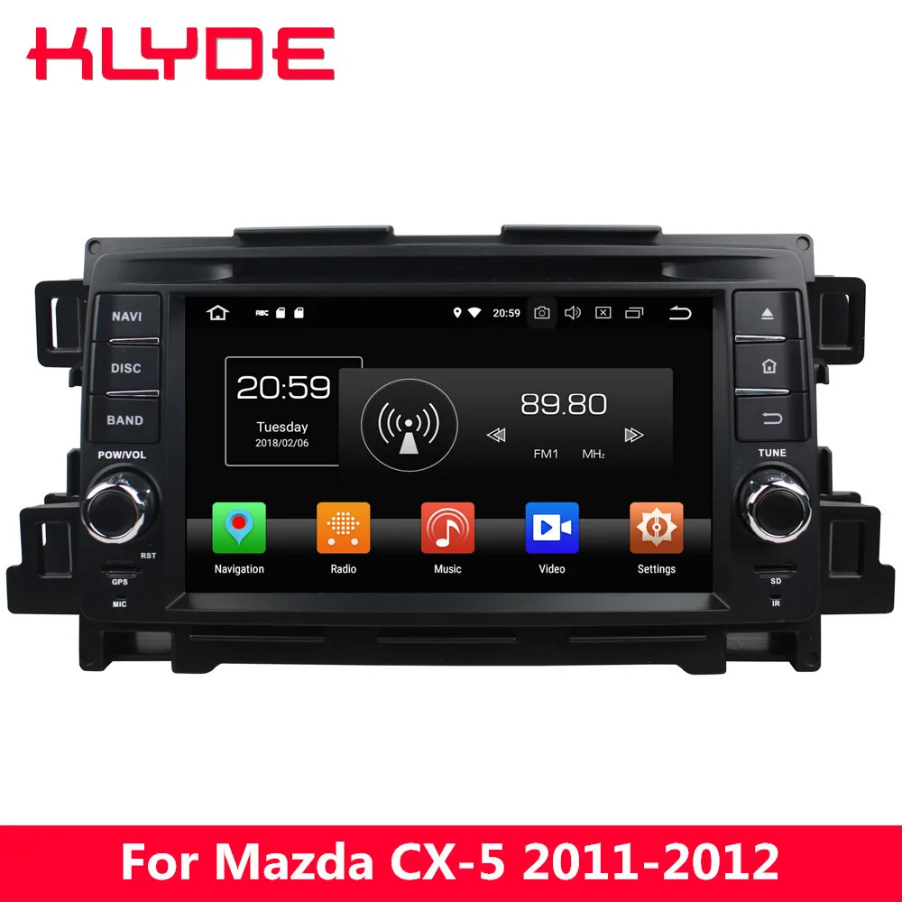 Best KLYDE 4G WIFI Android 8.0 7.1 Octa Core PX5 4GB RAM 32GB ROM FM Car DVD Multimedia Player Radio Stereo For Mazda CX 5 2011 2012