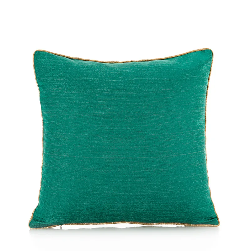 Китайский Стиль темно-зеленый накидки на подушки, мягкие вышивка лист, цветок лотоса наволочки для дома декоративные для дивана