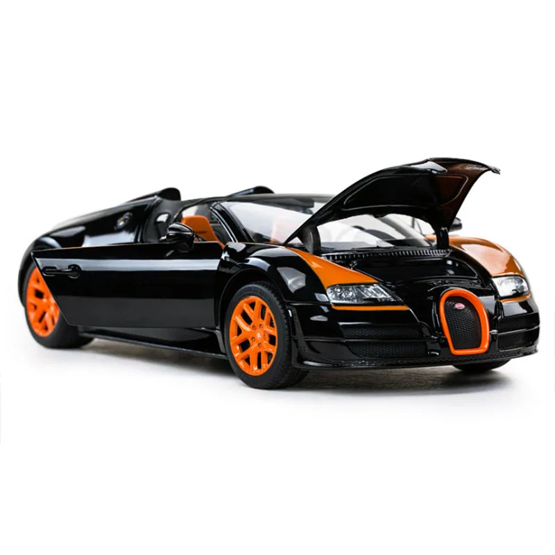 1:18 Модель автомобиля игрушки Bugatti Veyron 16,4 Grand Sport Vitesse литая под давлением гоночная модель автомобиля оригинальная коробка для детей рождественские подарки