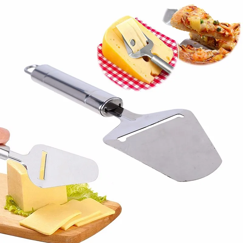 

1Pcs Stainless Steel Cheese Plane Slicer Cheese Butter Grater Cutter Cheese Cake Knife For Cooking Kitchen Tools Silver Color