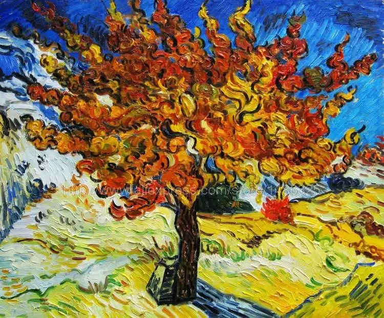Handgemaakte Olieverf Repro Vincent Van Gogh Moerbeiboom Schilderen Glas  Acrylverf Schoonheid Op Canvas Goedkope Geweven|paint desk|paint cakepaint  companies in china - AliExpress