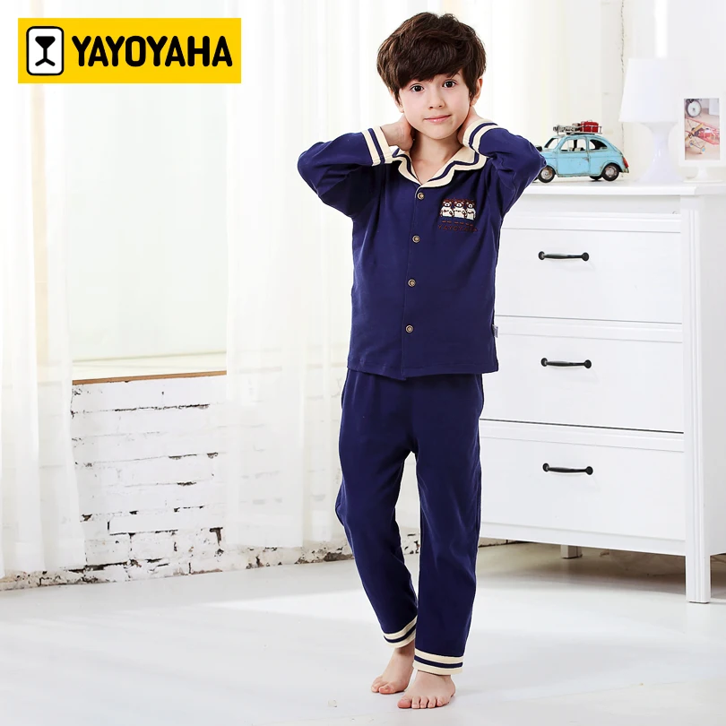 YAYOYAHA Casual Boys Pajamas Infantil Kids Cotton Soft Boys Pajamas