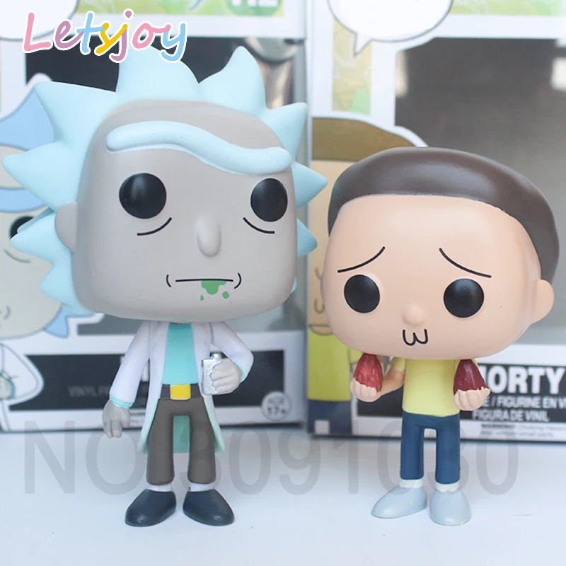 letsjoy pop horse vinyl collection Rick and Morty Rick Morty Rick Q Mr. Meeseeks ACTION FIGURE Anime model Home Decoration