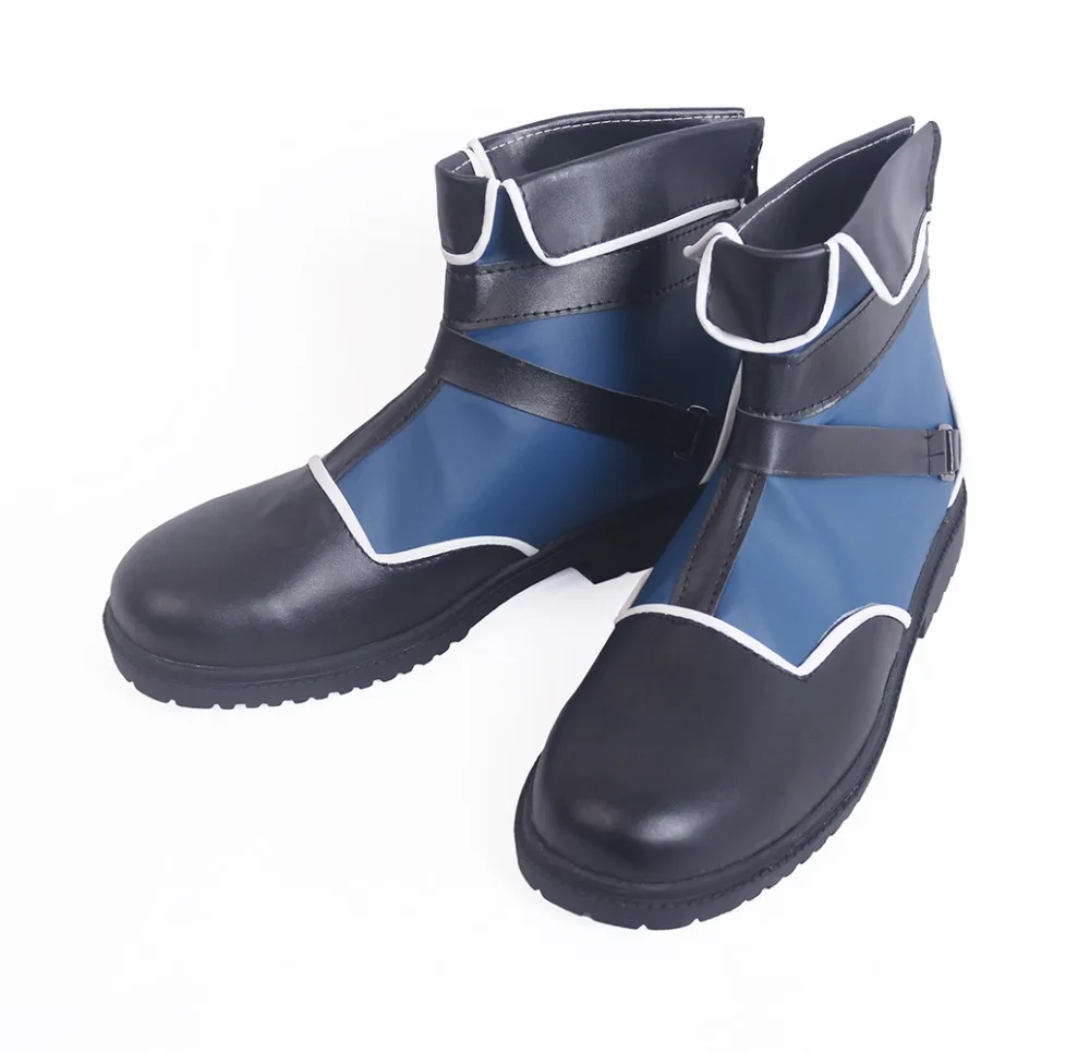Kingdom Hearts Sora Cosplay Boots Blue Shoes Custom Made (3)