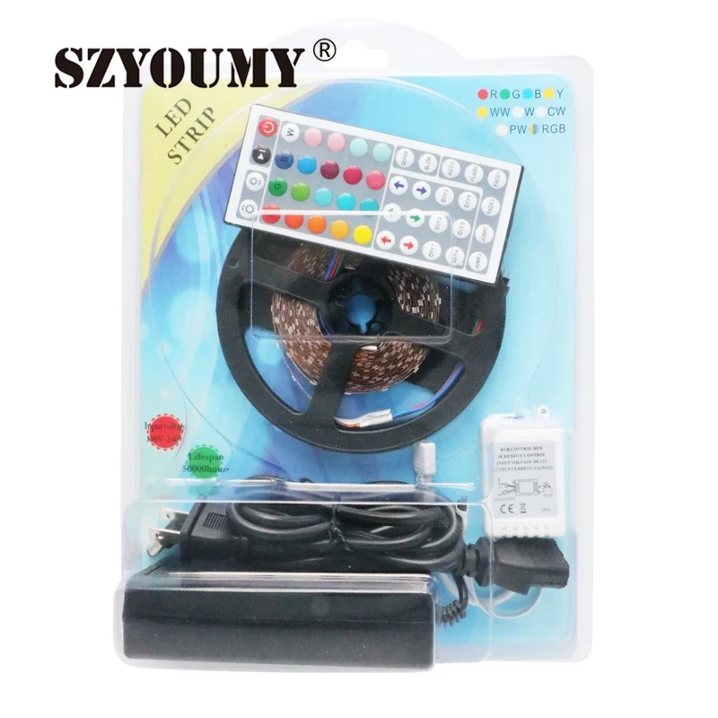 Szyoumy светодиодные полосы 2835 DC12V 60led/м Гибкие светодиодные полосы SMD 2835 белый теплый белый ULTER бухта Крытый светодиодные освещение