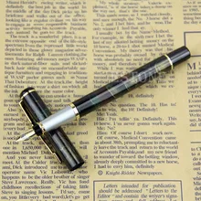 Высокое качество BAOER 801 Aurora Borealis узор тонкий перьевая ручка черный Мерцающий