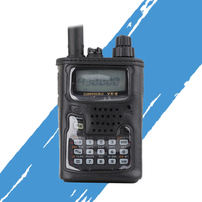 Подходит для YAESU VX6R Walkie Talkie VX-6R двухстороннее радио кожаный чехол CSC-91 чехол