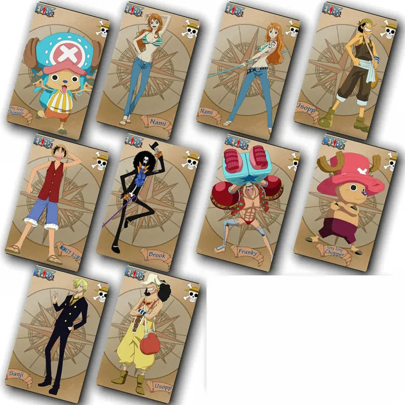 Аниме one piece Card sticker Pack DIY украшения автобус ID Водонепроницаемые Детские стикеры классических игрушек 100 шт