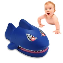 Дети большая пасть акулы дантист кусает за палец игра Новинка шутки дети мультфильм семья трюк забавная игра