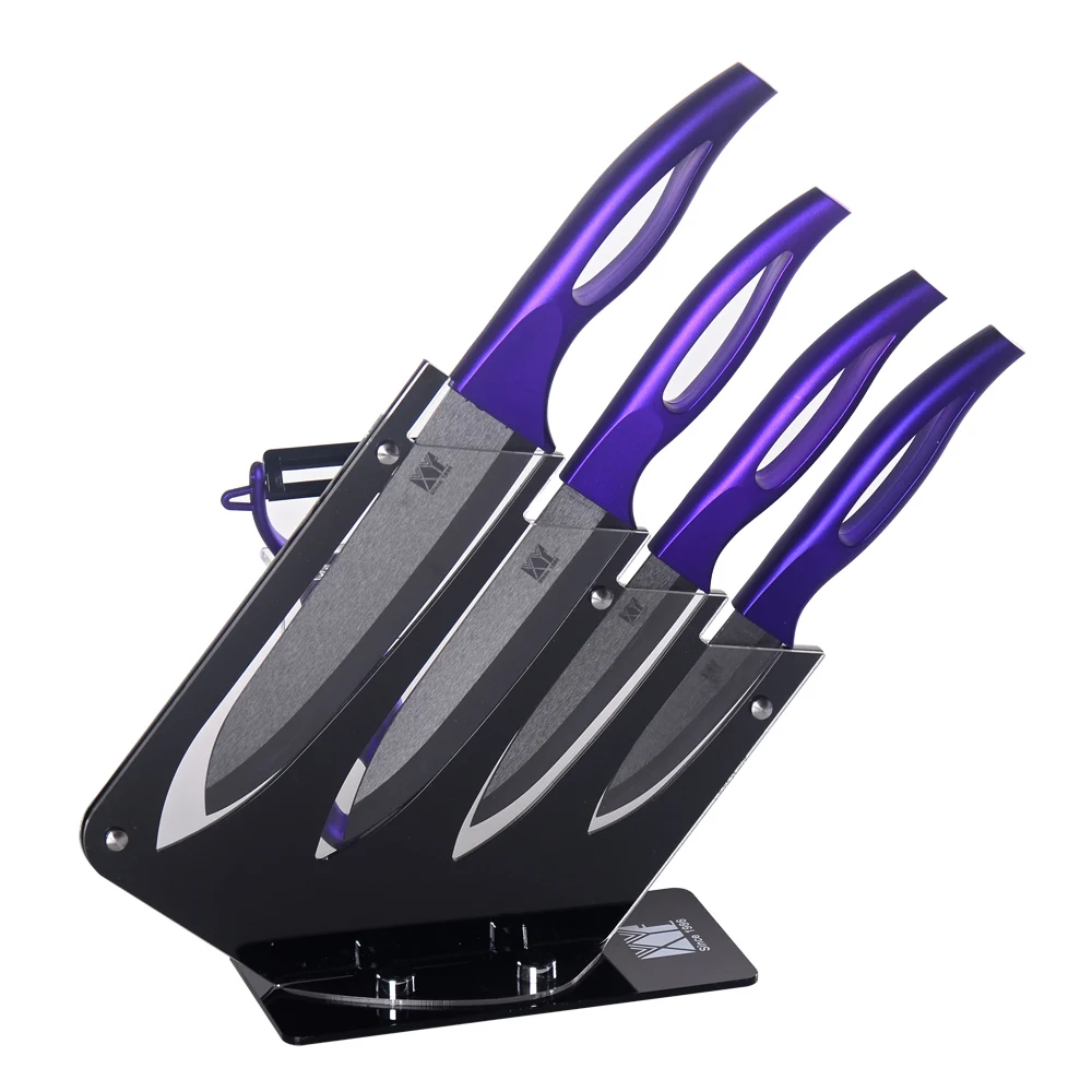 Kitchen Knife 3 Inch 4 Inch 5 Inch 6 Inch Ceramic Knife One White Blade Purple