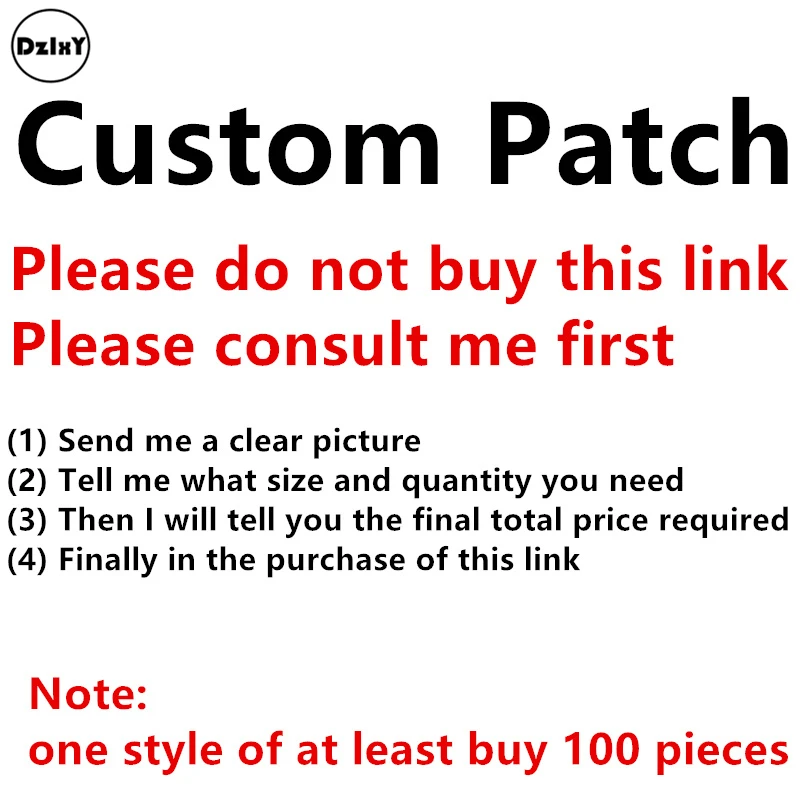 

(DzIxY) Custom parches Embroidered Iron on Designs Patches