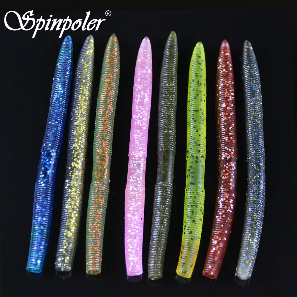 5pcsPack 14cm9g Multi-Colors Stick Bait Senko Bait Bass Soft Plastic Worm Lures Baits For SaltwaterFreshwater Fishing Lure  (25)