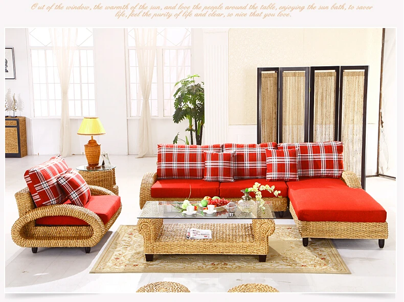 2016 новинка мода отдых ручной индонезия ротанга диван гостиной мебель
