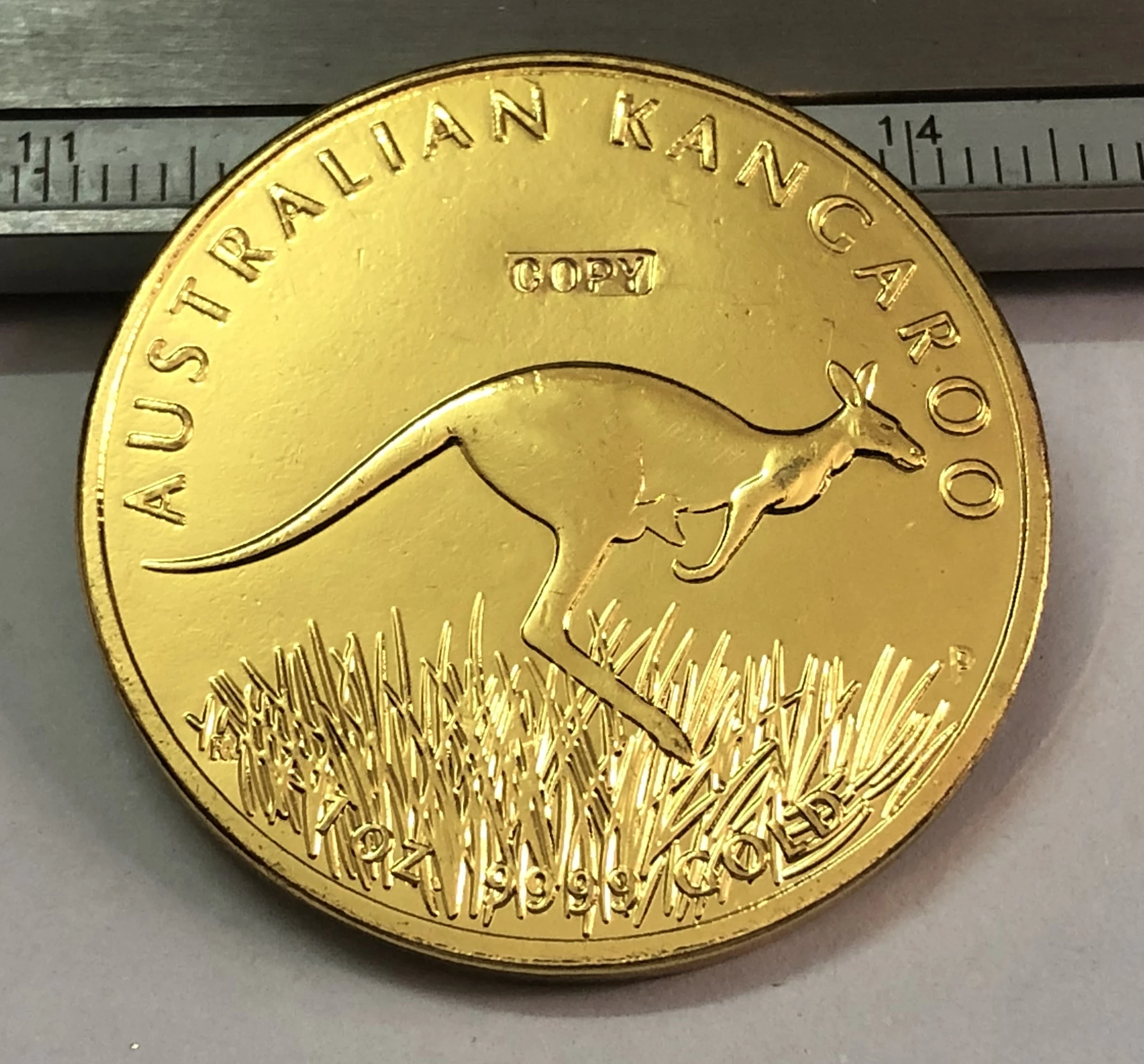 

2008 Australia Kangaroo Gold Copy Coin