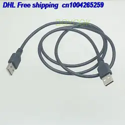 DHL 50 шт. USB мужчина к мужской линии 2 core DC1 ~ 110 В 2A Зарядное Устройство Шнур черный 3FT кабель Dia.4mm 22-ct