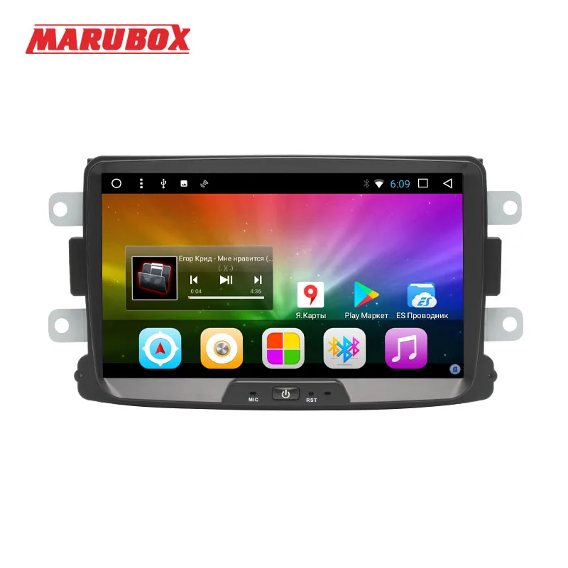 MARUBOX 1Din Android 8 1 для Renault Duster 2010 2015 Logan Sandero GPS Navi стерео радио автомобильный