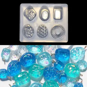 

Mini Candy Pendant DIY Keychain Earrings Mold Resin Casing Jewelry Making Tools