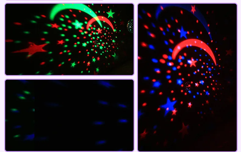 Звезд звездное небо светодиодный Ночной Светильник проектор Луна лампы Батарея USB подарки для детей Дети Спальня лампа проектора