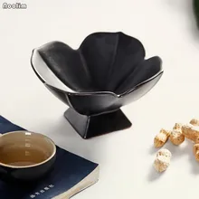Керамическая чайная тарелка в японском стиле, фруктовая тарелка, закуски, торт, подставка Ретро лоток для пирожных подставка для десерта украшение свадебного стола