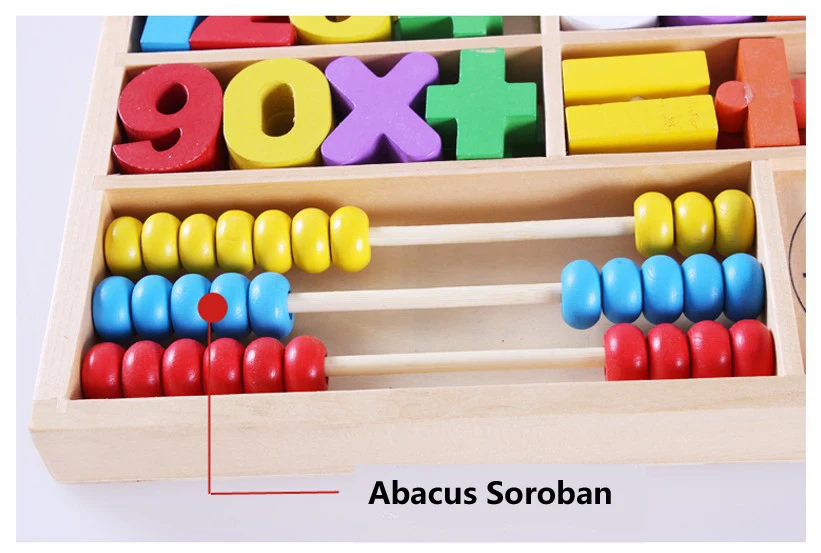 Детские Абакус соробан деревянные игрушки montessori материалы раннего обучения Образование математические игрушки учебная доска игрушки для