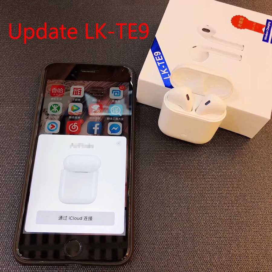 

2019 New Upgrade LK-TE9 Tws Bluetooth 5.0 Earphone Wireless Charging Earbuds Touch Binaural Calls Headphone Pk i10 i14 i12 i20