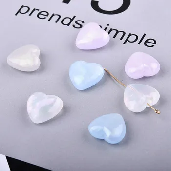 

DIY handmade acrylic fittings Korea colorful pearl earrings earrings bracelet necklace pendant earrings love