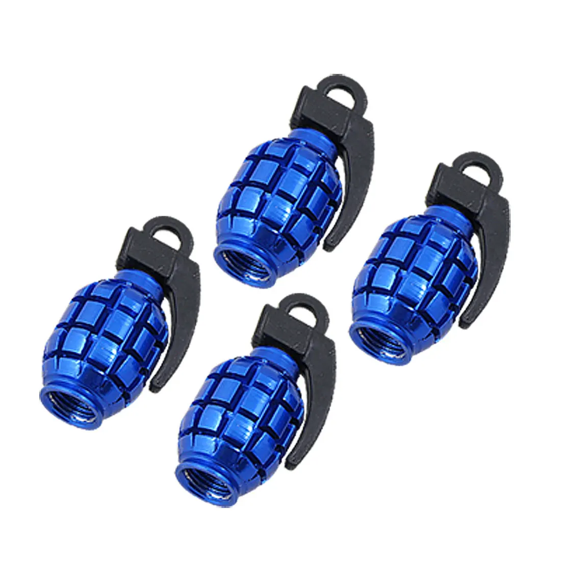 Buy Car Tire Valve Caps Royal Blue Metal Plastic Cover