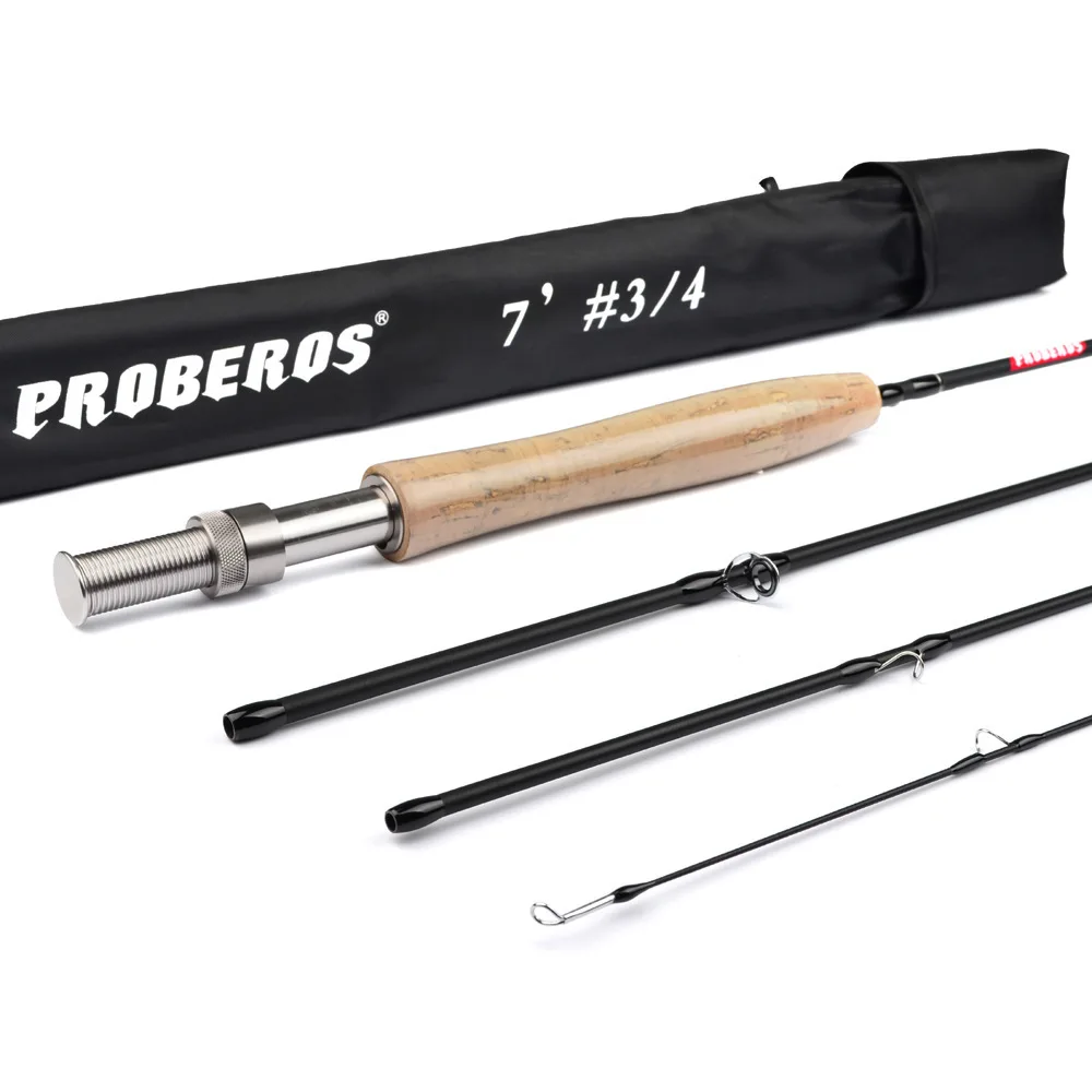 PRO BEROS 7ft Carbon Fiber Lure Hard Fly Fishing Rod 2.1M 4-Section Fishing Pole Line Wt 3/4 5/6 7/8 Cork Handle Fishing Tackle PRO BEROS 7ft Carbon Fiber Lure Hard Fly Fishing Rod 2.1M 4-Section Fishing Pole Line Wt 3/4 5/6 7/8 Cork Handle Fishing Tackle